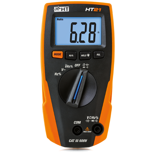 Imagem de MULTIMETRO DIGITAL TENSÃO 600V AC/DC CATIII H.T.