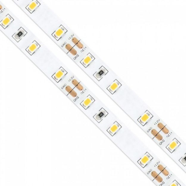 Imagem de FITA DE LED Nº LEDS 60pcs/Mt SMD 2835 12V DC 10.8W/Mt 1.250 Lm/Mt 120º 50.000H IP20 8mm x 4mm CORTE 5cm/5cm 6000K LEDUP